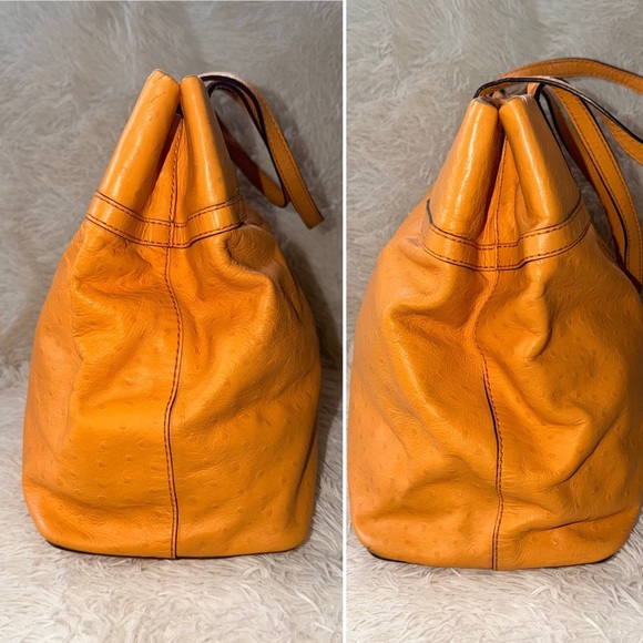 Kate Spade New York Windsor Square Gabrielle Ostrich Embossed Leather Tote - Picture 5 of 16